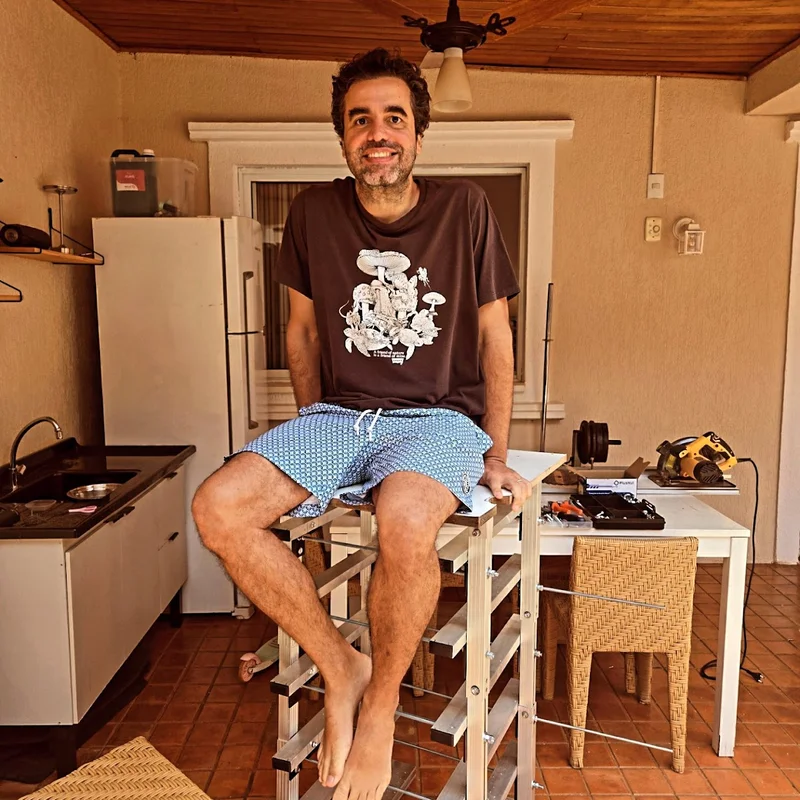 José Renato na oficina